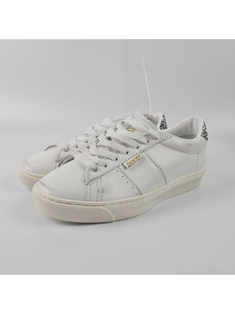 Golden Goose GOLDEN GOOSE Match Star Women's White/Silver Leather Low Top