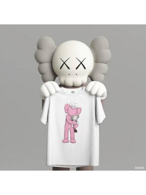 Other Designers KAWS Pink BFF tee tshirt artist designer