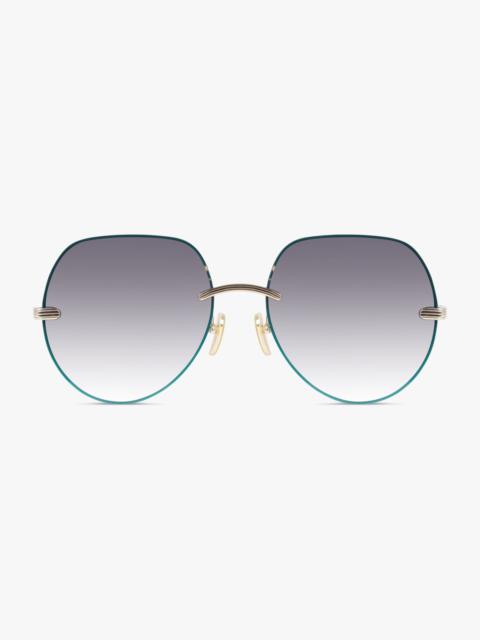 Chloé CH0135S ROUND FRAME SUNGLASSES | BLUE/GREY