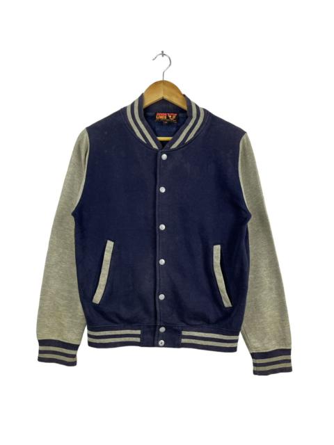 Other Designers Japanese Brand - Seven Lives Johann Earl Varsity Jacket Grey Navy