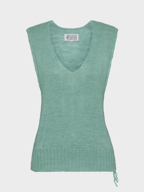 Maison Margiela Gardening hemp knit vest
