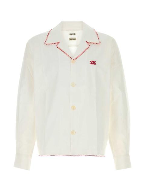 BODE Bode Men White Poplin Shirt