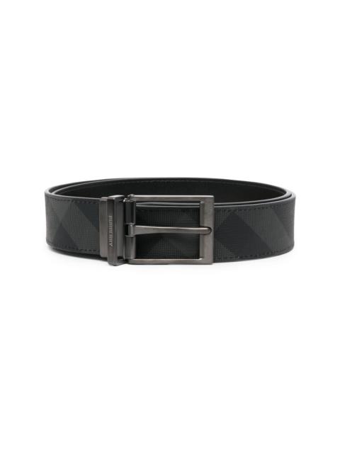 Burberry check-print reversible belt