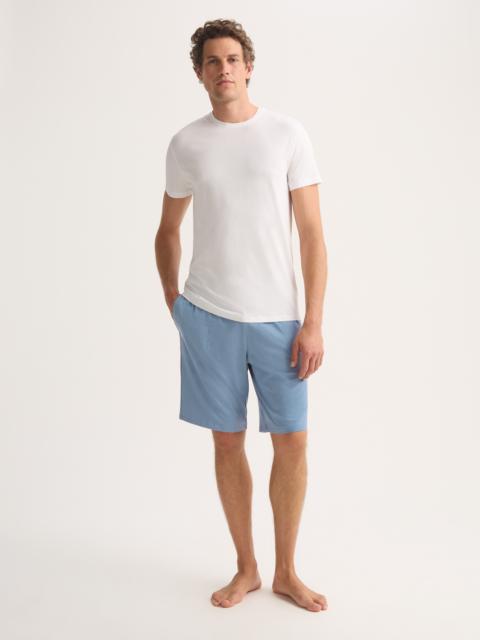 Derek Rose Men's Lounge Shorts Basel Micro Modal Stretch Storm Blue