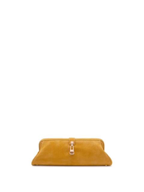 GABRIELA HEARST Paola Clutch in Golden Birch Suede