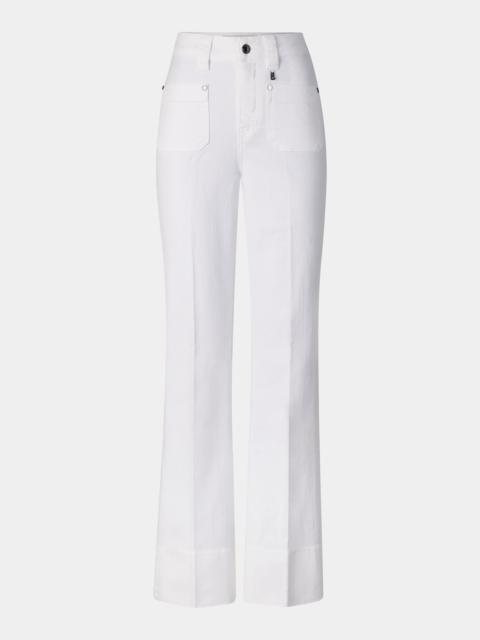 BOGNER Flared fit jeans Devin in White