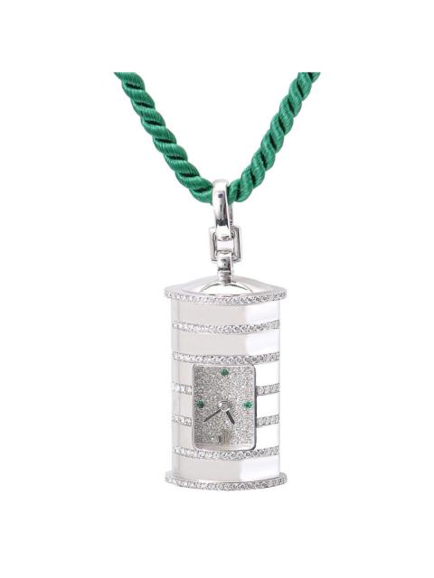 Audemars Piguet Audemars Piguet 18kt White Gold Diamond Emerald Pendant Watch 12576BC-ZZ-0000XX-01