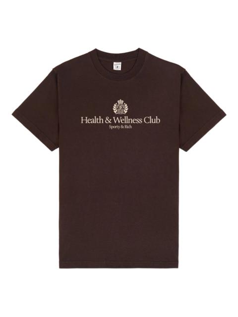 Sporty & Rich Sporty & Rich H&W Crest Graphic-print T-shirt