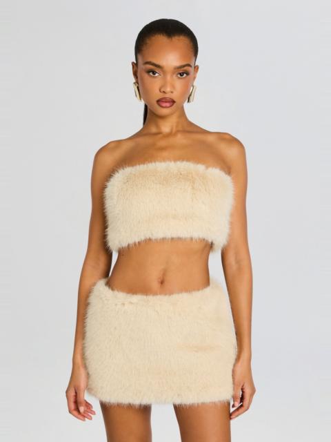 RETROFÊTE VADA FAUX FUR BANDEAU