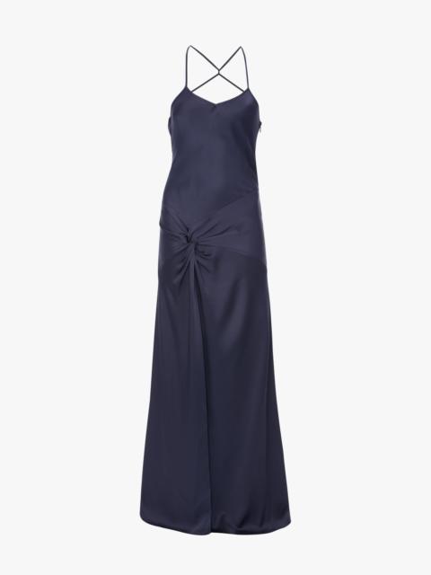 Victoria Beckham Draped Cami Gown In Eclipse
