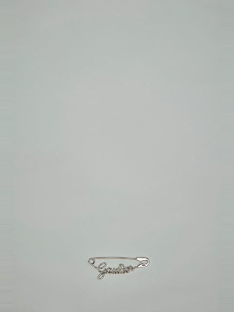 Jean Paul Gaultier Safety Pin ''GAULTIER'' Mono Earring
