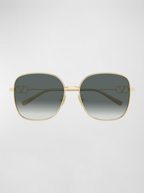 Valentino VLogo Signature 59mm Square Sunglasses