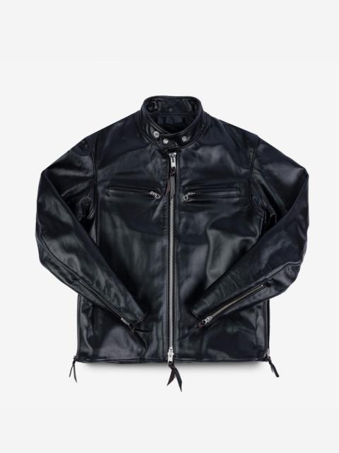 Iron Heart JAPANESE HORSEHIDE RIDER’S JACKET - BLACK (TEA-CORE DYED)