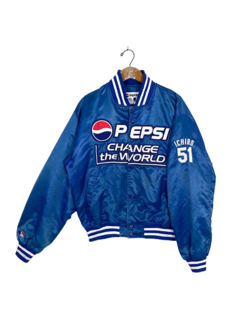 Other Designers Vintage - Rare‼️ Vtg MLB Pepsi Ichiro Suzuki 51 Embroidery Big Logo