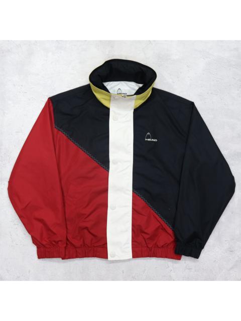 Other Designers Vintage 90s HEAD Neo-Classic Sport Mini Logo Embroidered Multi Color Block Windbreaker Track Jacket