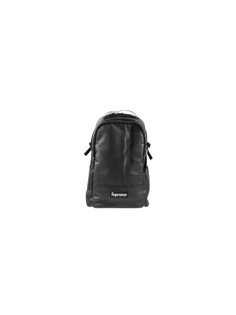 Supreme Leather Backpack "FW24 - Black"