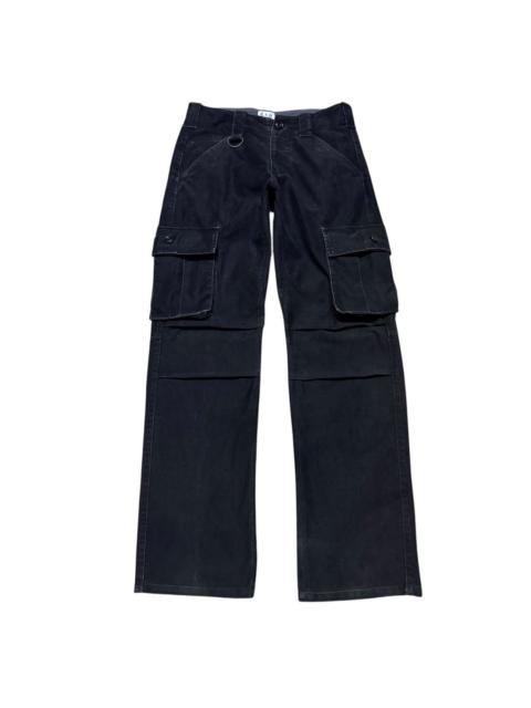 Other Designers Japanese Brand - C.S.D Black Moleskin Cargo Pants LGB