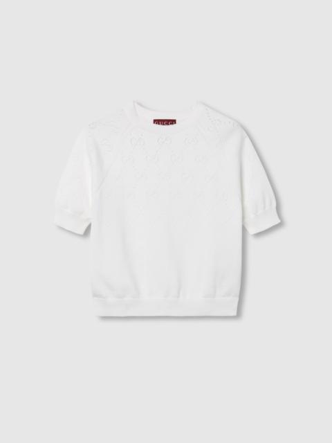 GUCCI GG cotton crewneck top