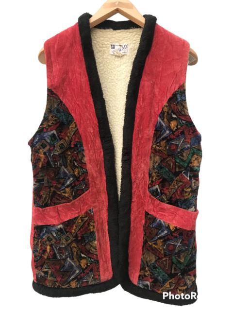 Other Designers Vintage - Vintage Japanese Quilmy Corduroy Best Fleece Lining