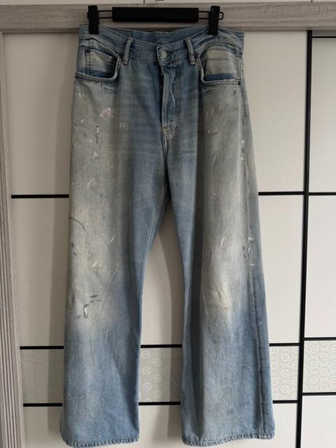 Acne Studios Acne Studios 2021M Blue Splatter Jeans
