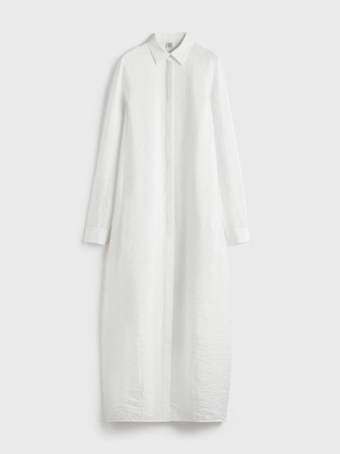 TOTEME Parachute shirtdress white
