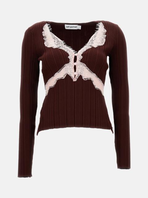 self-portrait Self-Portrait Women Lace Knit Top
