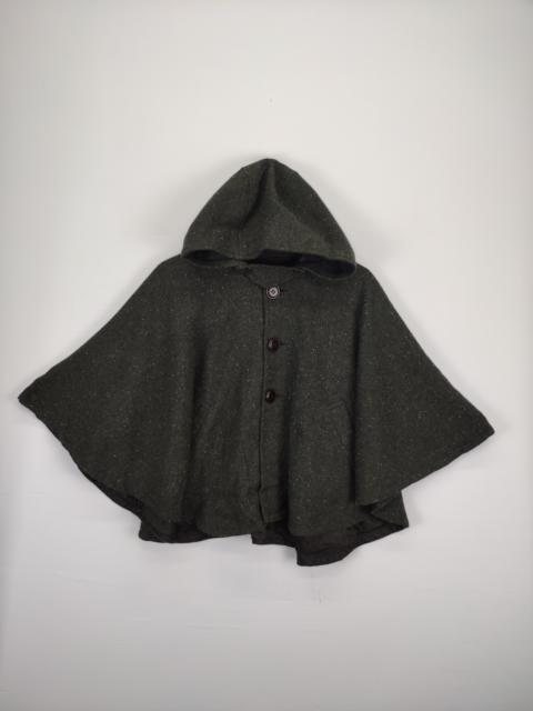 Other Designers Designer - Vintage Wool Poncho Hoodie Marie Claire