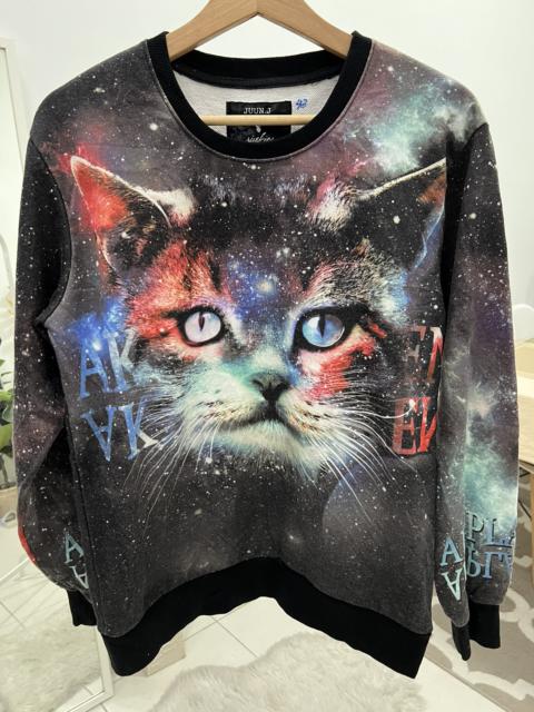JUUN.J Juun. J x Greg Simkins cosmic cats sweatshirt