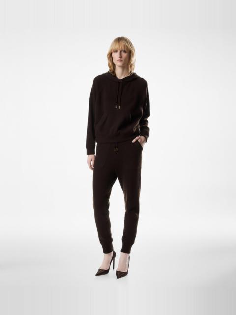 TOM FORD SOFT CASHMERE KNIT HOODED TOP