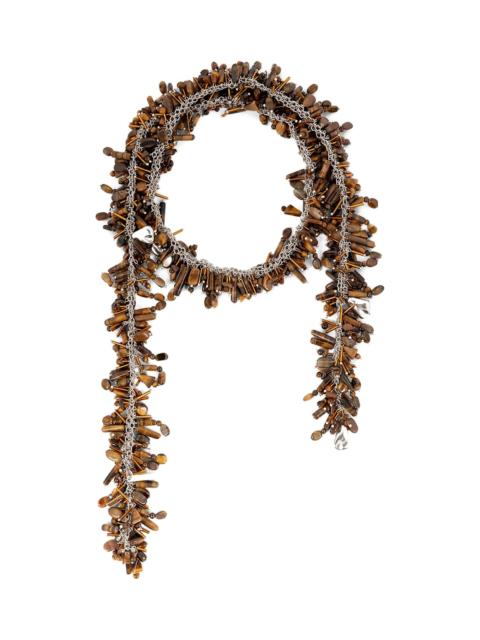 Dries Van Noten 'embroidered Scarf' Necklace