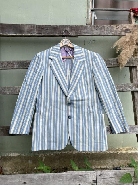 Other Designers Vintage - Tessuti Yanagibashi Stripe Blazer Jacket Italy