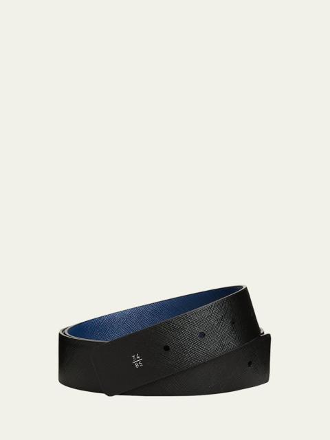 Prada Men's Reversible Saffiano Leather Belt Strap