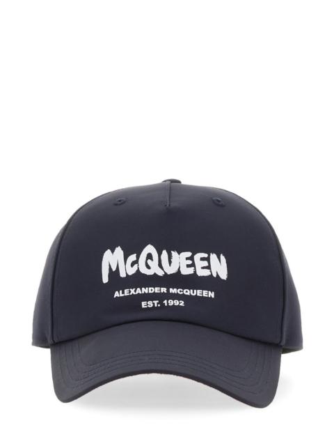 Alexander McQueen Alexander Mcqueen Men Graffiti Logo Hat