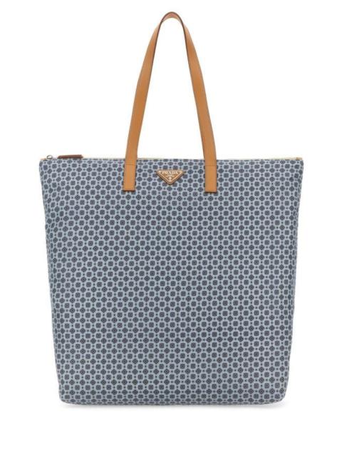 Prada Man Printed Re-Nylon Shopping Bag