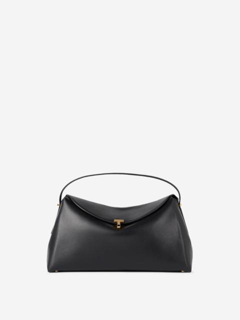 T-LOCK LEATHER BAG