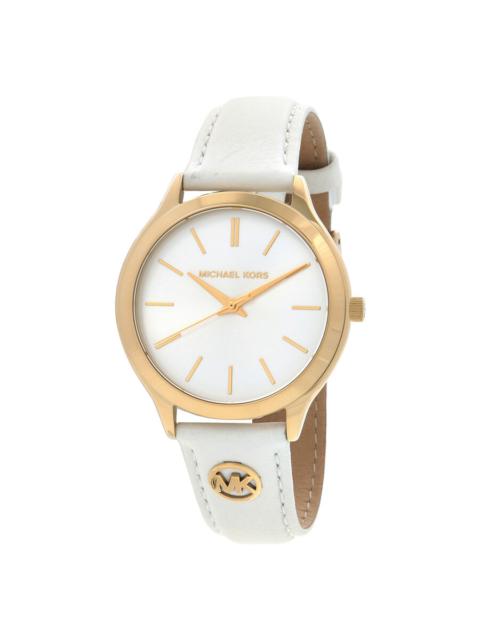 MICHAEL KORS Michael Kors Slim Runway White Dial Ladies Watch MK7544