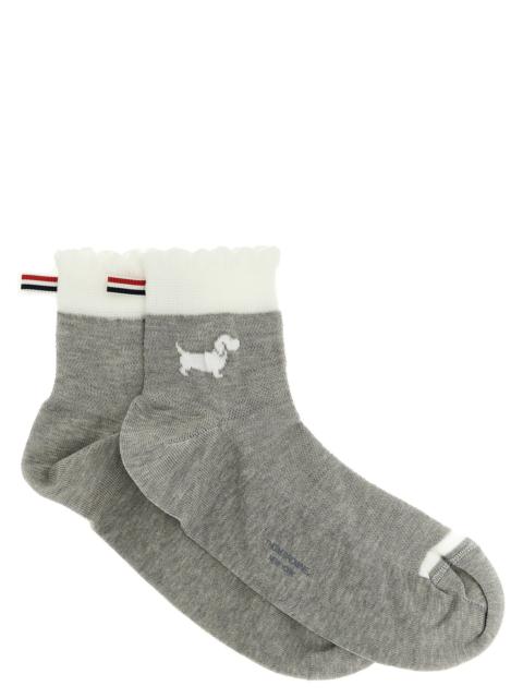 Thom Browne Hector Socks Gray
