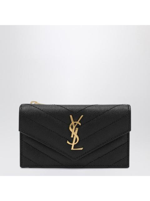SAINT LAURENT Saint Laurent Cassandre Matelassé Black Cardholder Women