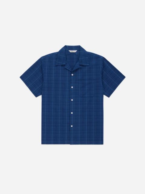 3sixteen Vacation Shirt - Indigo Microcheck