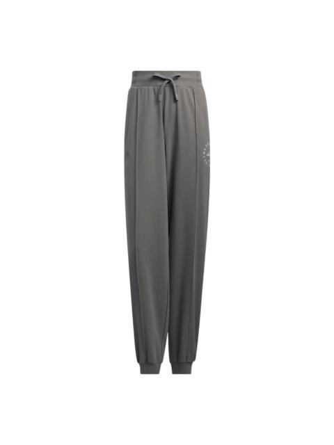 adidas adidas Solid Color Logo Embroidered Pants 'Grey' HZ7063