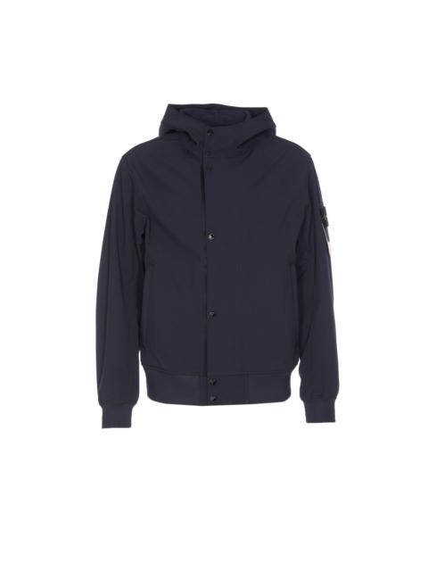 Stone Island Men Light Soft Shell Logo Bomber