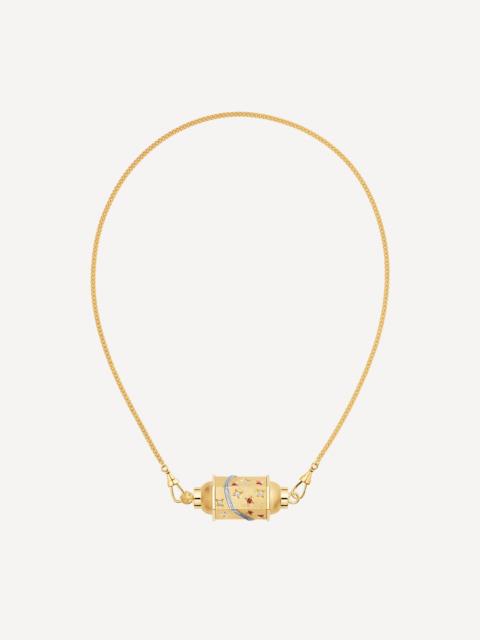 MARIE LICHTENBERG 18ct Gold Milky Way Locket Necklace