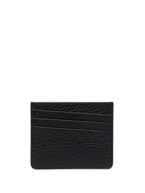 four-stitch leather card holder