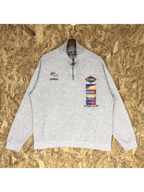 Other Designers Vintage - Vintage Super Bowl San Diego 1998 Half Zip Sweatshirt