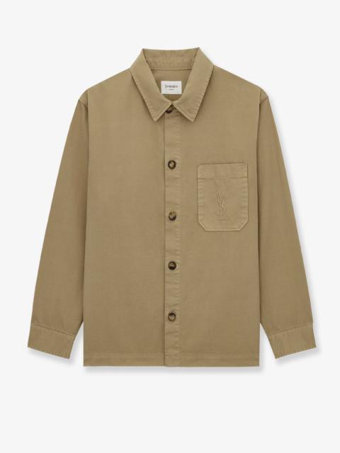 SAINT LAURENT Saint Laurent Men Cassandre Certified Cotton Overshirt