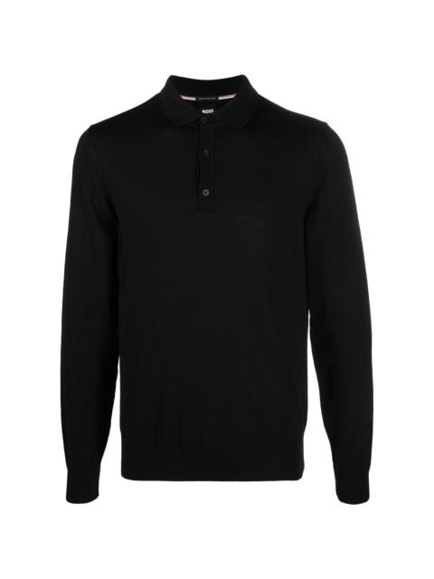 long-sleeve polo shirt