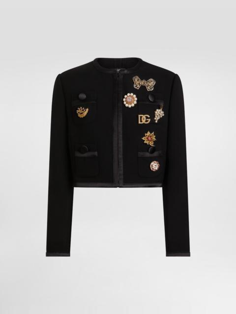 Dolce & Gabbana Double crêpe wool jacket