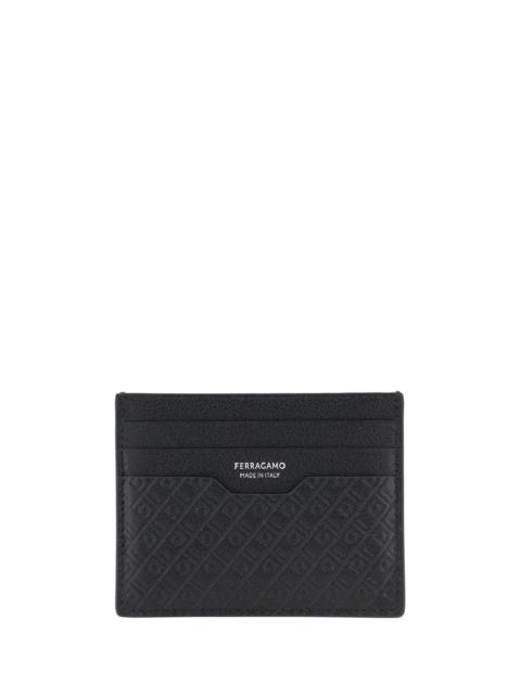 FERRAGAMO Ferragamo Leather Card Holder