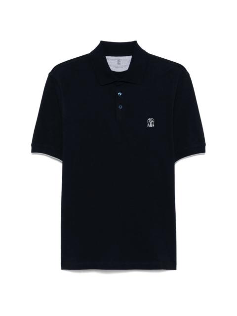 Brunello Cucinelli Brunello Cucinelli Blue Polo Shirts Men