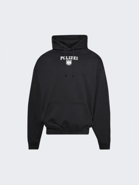 VETEMENTS Polizei Oversized Hoodie Washed Black